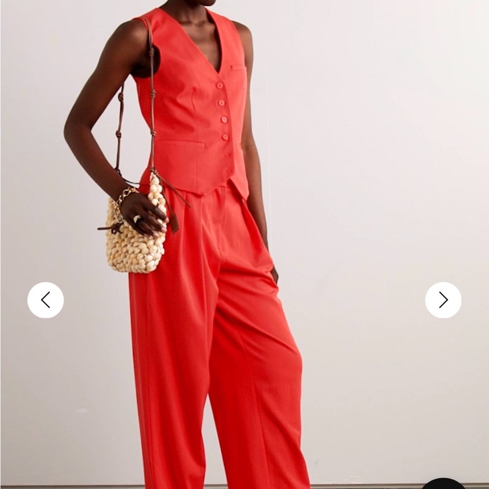 STAUD Brett Vest in Red - Picture 4 of 9